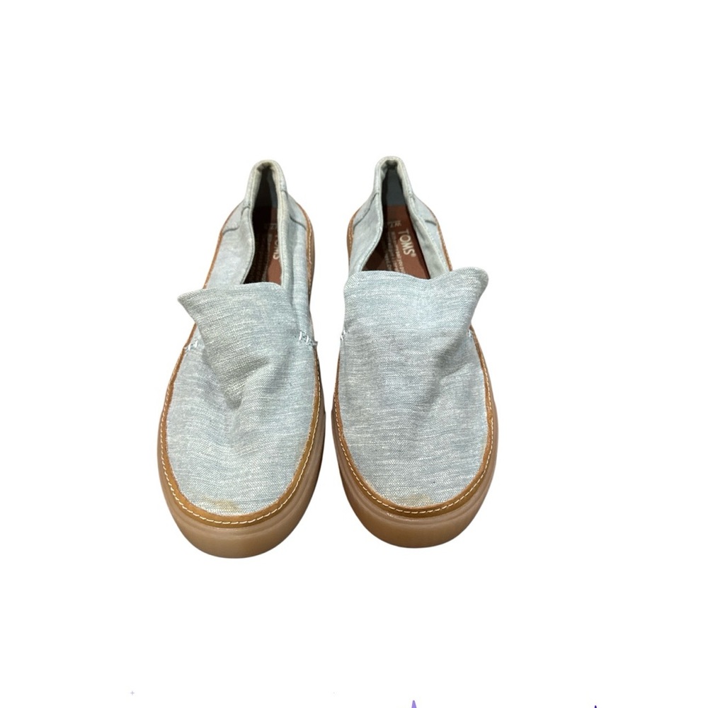 New TOMS Women's Sunset Shoes Mist Chambray Size 7.5 Gray